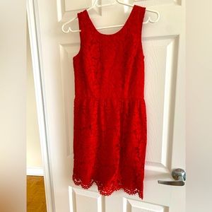 Red Lace Loft Dress